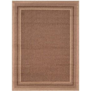 Passadeira Eco Nature Moldura 87 Bege Marrom 0,57x1,80m