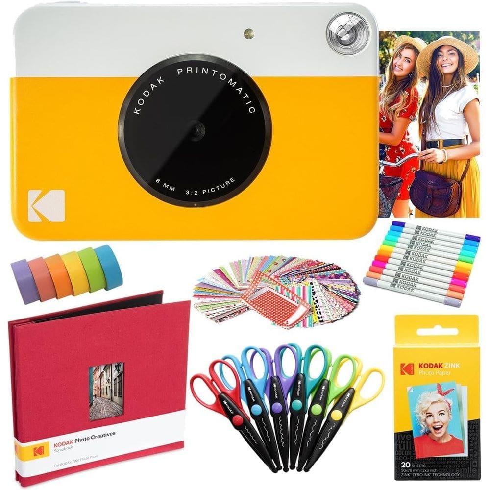 Pacote de arte amarelo para câmera instantânea KODAK Printomatic