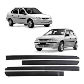 Friso Lateral Preto Celta Prisma 4 Portas 2006 a 2015