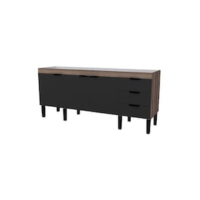 Gabinete Madeira Flamingo 1941Mm Tamarindo/Preto Montado (Pia 200) Cozimax