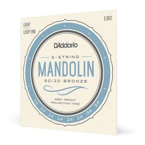 Encordoamento Para Bandolim D`Addario Leve Ej62 8 Cordas
