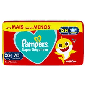 Fralda Pampers Super Sequinha XG 70 Unidades
