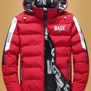 Jaqueta Parka Masculina Dupla Face com Capuz