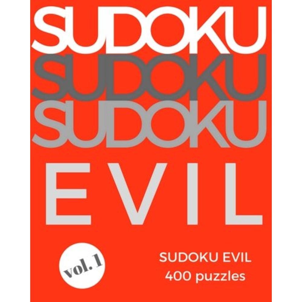Livro SUDOKU EVIL Volume 1: Muito difícil (400 quebra-cabeças)