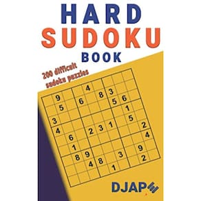 Livro de Sudoku Genérica com 200 quebra-cabeças difíceis de Sudoku