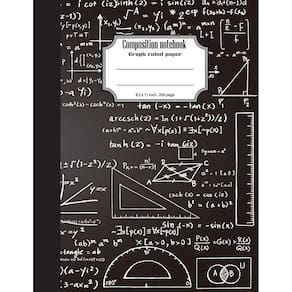 Caderno de composição Genérica Graph Ruled 21,6 x 27,9 cm 200 páginas