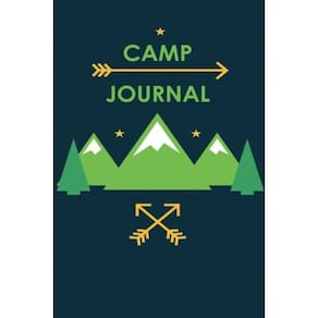 Diário de acampamento pequeno para registrar notas, pensamentos e ideias