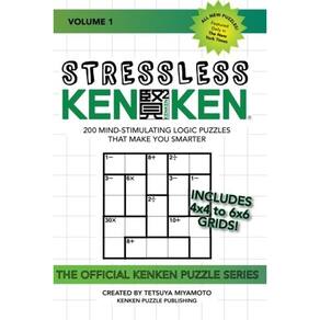 Livro de quebra-cabeças Stressless KenKen: 200 Mind-Stimulating Logic
