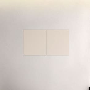 Armário Aéreo para Quarto Maleiro Luna 2 Portas Freijó/Creme - Politorno