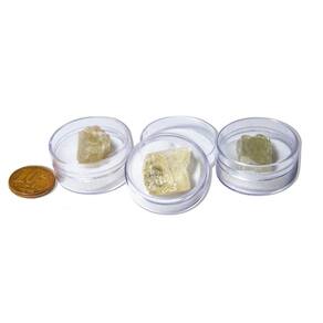Espodumena Verde 5 a 10g No Estojo Fonte Lítio Natural Bruta