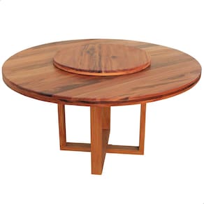 Mesa de Jantar Redonda 1,2M Madeira Maciça Natural