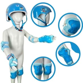 Kit Proteção Infantil Completo 4 Equipamentos Disney - Azul