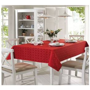 Toalha de mesa Dohler Requinte Jacquard 1,60mx1,60m vermelho