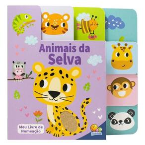 Meu Livro de Nomeação - Abas e Texturas: Animais da Selva