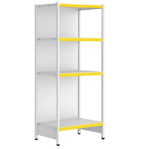 Rack Parede 202 Fit 60 Inicial Branco 90x60 Pe Amarelo