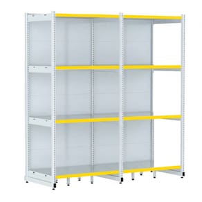 Rack Parede 202 Fit 60 Ate 2 Metros Branco 8 Bandeja Pe Amar