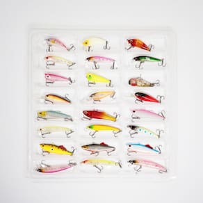 Kit 24 Iscas Artificiais em Formato de Peixe Pesca