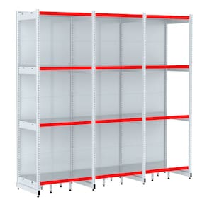 Rack Parede 202 Fit 60 Ate 3 Metros Branco 12 Bandeja Pe Ver