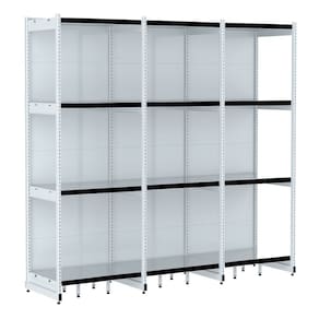 Rack Parede 202 Fit 60 Ate 3 Metros Branco 12 Bandeja Pe Pre