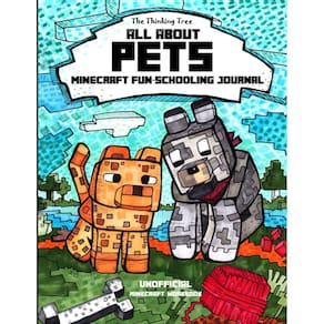 Diário Fun-Schooling: tudo sobre animais de estimação Minecraft com matemática e muito mais