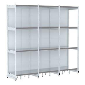 Rack Parede 202 Fit 60 Ate 3 Metros Branco 12 Bandeja Pe Cin