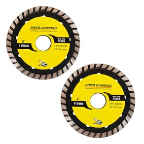 Kit 2 Disco Serra Circular Lâmina 110mm Mármore Concreto
