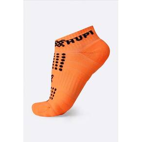Meia Curta para Corrida HUPI Running Pro Laranja Neon