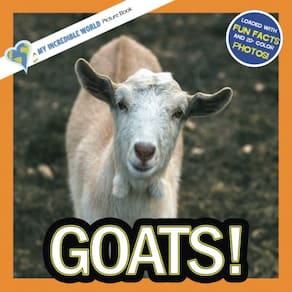 Livro ilustrado para crianças My Incredible World: Goats!