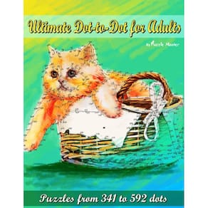 Livro de quebra-cabeça ponto a ponto Ultimate para adultos 341-592 pontos