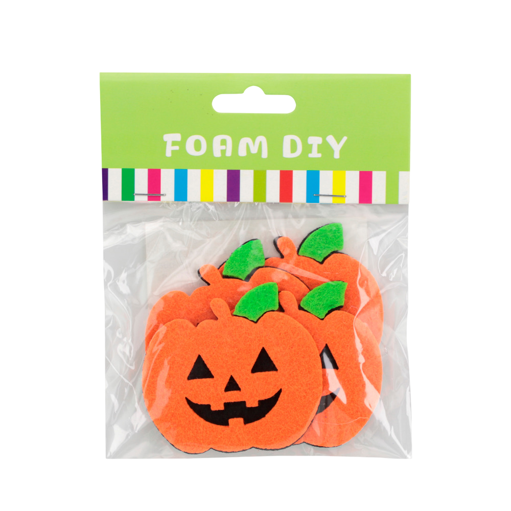 Adesivos Halloween de abobora - 12 unidades