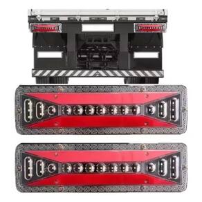 Par Lanterna Traseira Led Sequencial Caminhão Hr 1113 1618 Universal Carretas