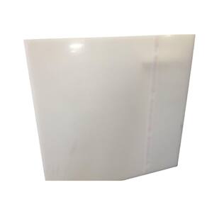 Chapa Acrilica Branca Leitosa 1000X500Mm Na Esp. De 10Mm