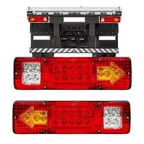 Par Lanterna Traseira Led Caminhão Hr 1113 2013 1418 1618 Universal Carretas