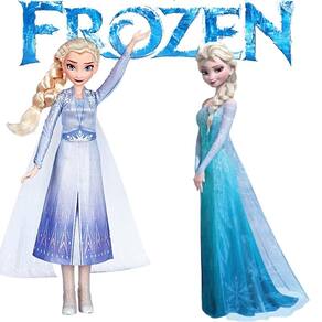 Boneca Articulada Elsa Frozen Infantil Cabelo Interativa
