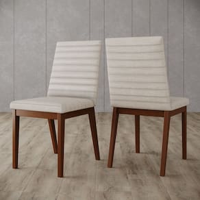 Conjunto 2 Cadeiras Elena para Mesa de Jantar Detalhes no Estofado