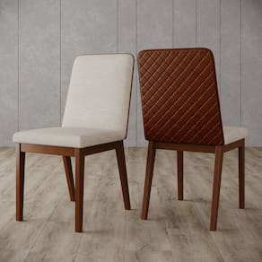Conjunto 2 Cadeiras Pietra para Mesa de Jantar Detalhes em Corano