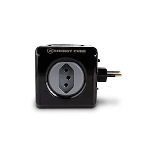Adaptador Bivolt Energy Cube - Preto - Com 5 Tomadas - Gshield