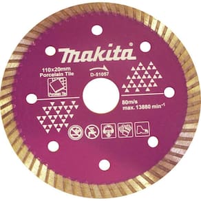 Disco De Corte Diamantado Turbo 110 X 20 X 1.3 Mm D-51057 Makita