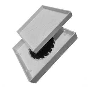 Ralo Oculto 15x15 Invisivel Para Piso Porcelanato Branco