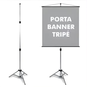 Suporte Para Porta Banner 1,80M Pedestal Tripé