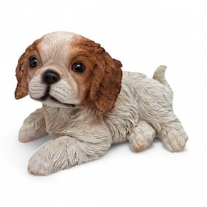 Estatueta Cachorrinho Cocker Spaniel Americano Delicado 14cm