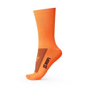 Meia HUPI Lisa Laranja Neon - Tamanho Plus 42-46