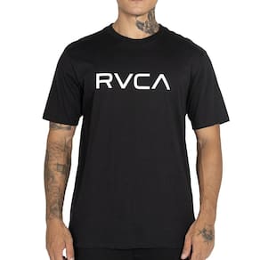 Camiseta RVCA Big RVCA Plus Size WT25 Masculina Preto