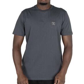 Camiseta DC Shoes Embroidery WT25 Masculina Cinza Escuro