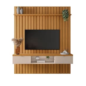Painel Fusion 1.8 Para Tv 70 Polegadas 182x218 Com Bancada -EdeCasaMoveis