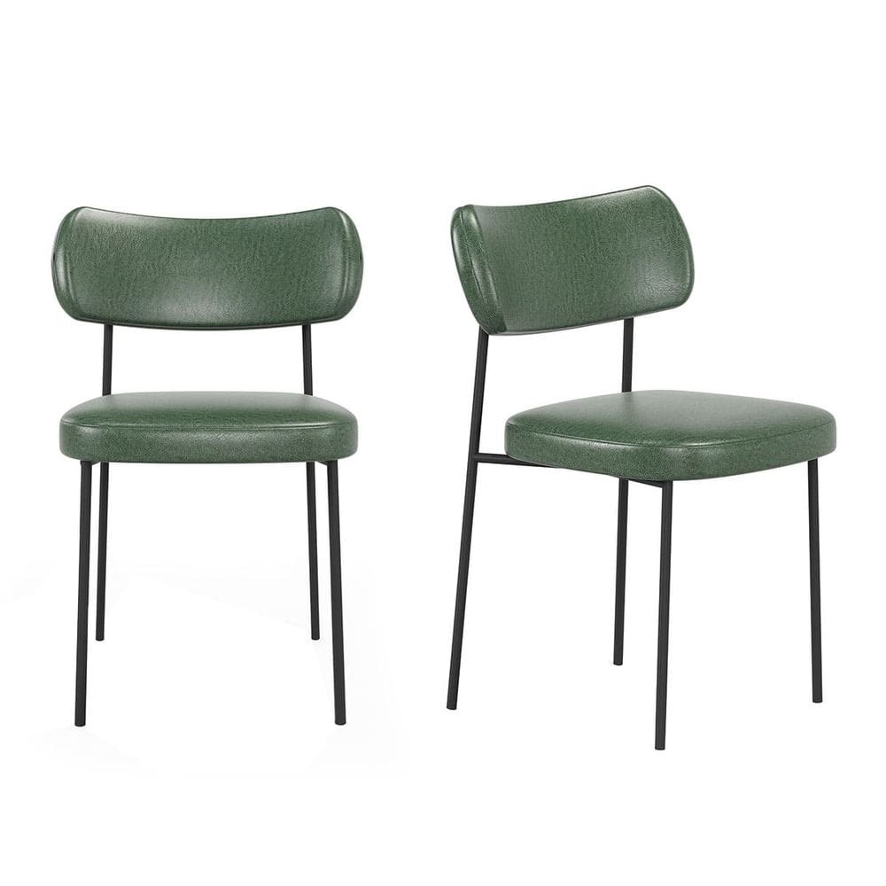 Kit 2 Cadeiras Mona Para Sala Jantar Gourmet em Aço e Couríssimo-EdeCasaMoveis