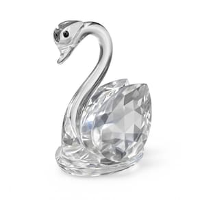 Enfeite Decorativo Ornamento Estatueta Cisne Vidro 5,5Cm