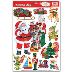 Acessório de festa Santa`s Workshop Clings (1 unidade) Beistle