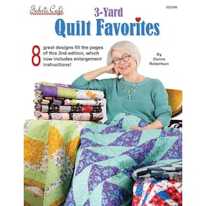 Edredão de 3 jardas Pattern Book Fiber Café Favorites de Donna Robertson
