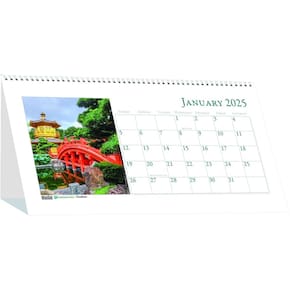Calendário de mesa House of Doolittle Earthscapes Gardens 2025